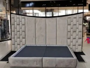 Grey Sleigh Beds XXL