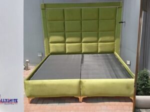 Olive Green XXL Sleigh Bed