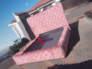 Pink Sleigh Bed