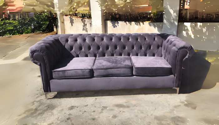 Sofa in Purple Color - Three-Seater