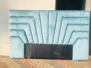Extra length headboard Light blue colour